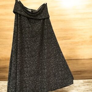 LulaRoe long skirt  folded waist adjustable length Size L Casual Office  Midi